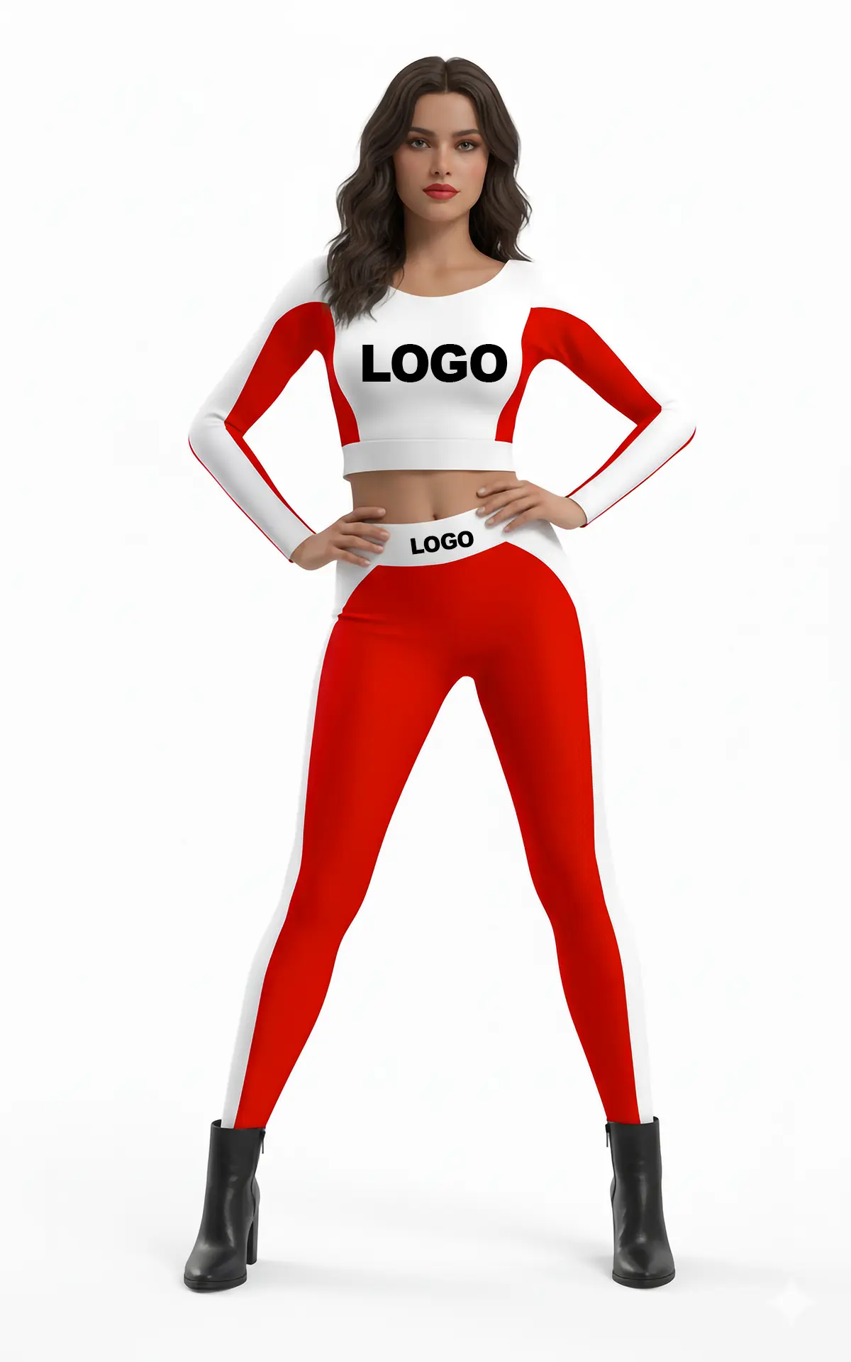 Uniforme para edecán modelo conjunto07 personalizable en colores y logotipo